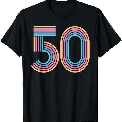 Number 50 Fifty 50Th Anniversary Birthday T Shirt