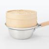 MUJI Aluminum Steamer Compatible with Diameter Frying 84376535 Stand/Support, 20-24cm Pans,