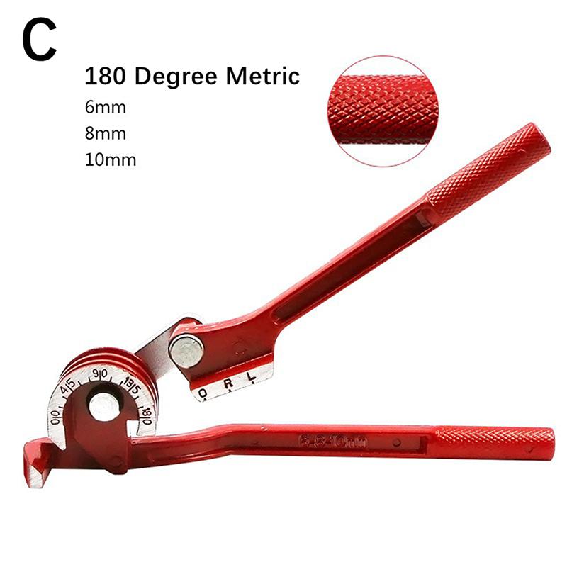Bender 1/4" 5/16" 3/8" Brake Pipe Rolling Brass Copper Tube Pipe Manual Bending Tool Type Fuel Brake Pipe Bender Hand Tool