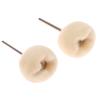 10Pcs Mini Wool Polishing Head 3Mm Shank Buffing Wheel Polish Brush Drill Rotary Abrasive Brush Hand Grinding Buffing Tools