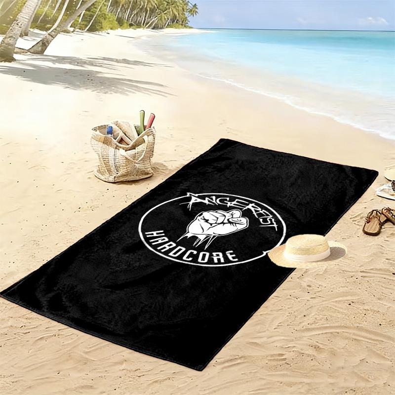 Angerfist Print Beach Towel, Large Soft Quick Dry Towel for Beach Camping Swimming