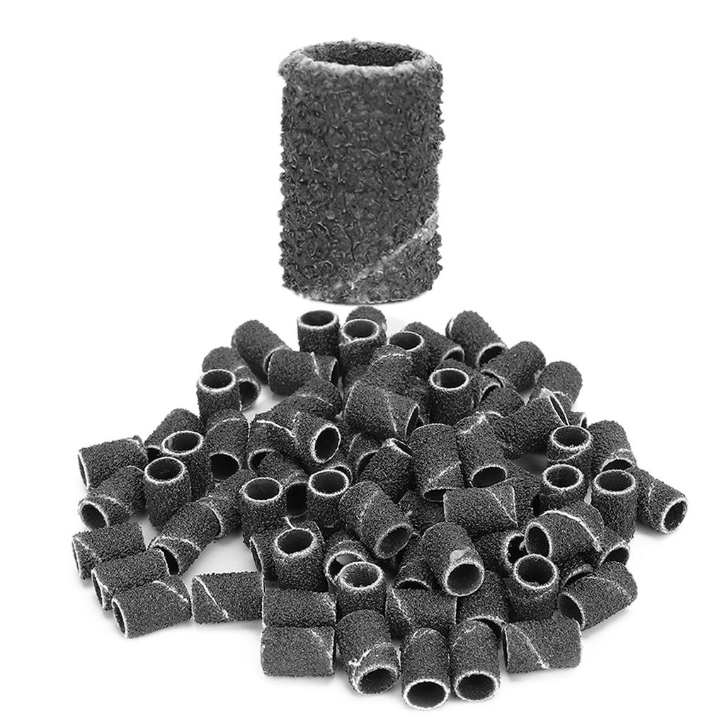 100pcs Nail Art Sanding Bands Manicure Pedicure Nail Drill Bits Accessories Tools