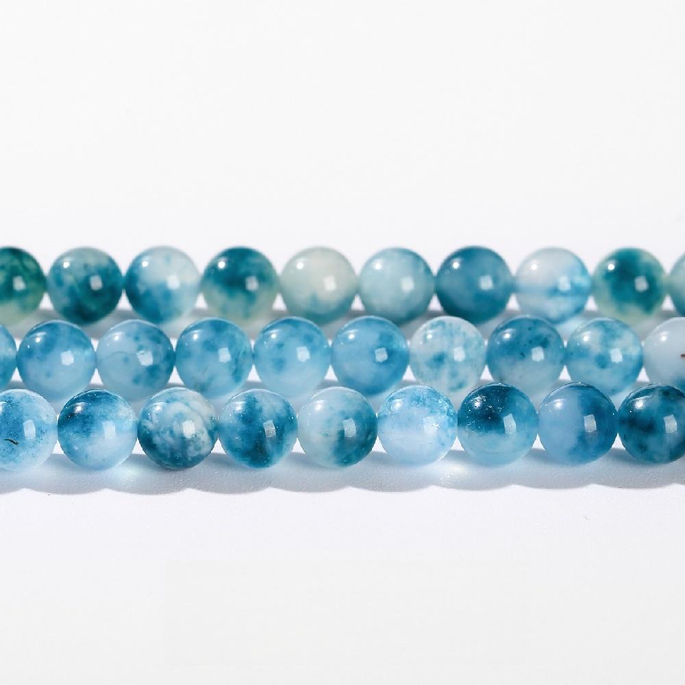 

Гладкий голубой халцедон плавающие нефриты натуральный камень 15 гладкие свободные разделительные бусины 4/6/8/10/12 мм для изготовления ювелирных изделий DIY браслеты шармы аксессуары Dia 4mm