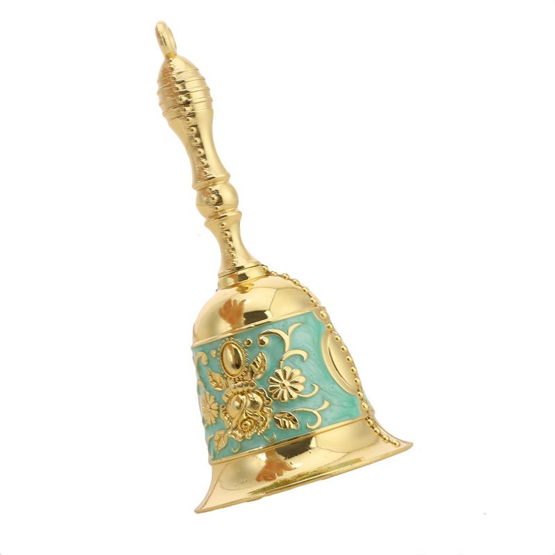Large Retro Hand-Cranked Bell Copper Alloy Pendant Craft Wedding Supplies Alarm Church Bar Hotel Metal Pendant Home Decoration