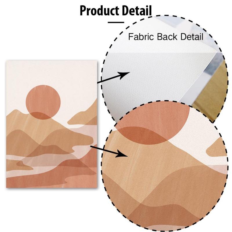 Bohemian Sun Rainbow Vase Leaves Landscape Wall Art Canvas Painting Abstract Posters and Prints Pictures Living Room Home Decor