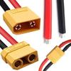 GTIWUNG 2 Pairs XT90 Connectors, XT-90 Male and Female Connectors, XT90 Male and Female Bullet Connector Plugs for RC LiPo Battery (15CM 12AWG Silicon