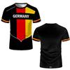 New German Flag 3D Print T-Shirt 2026 Summer Outdoor Sports Breathable Quick-Drying Jersey Men's Women's Soccer Training Apparel