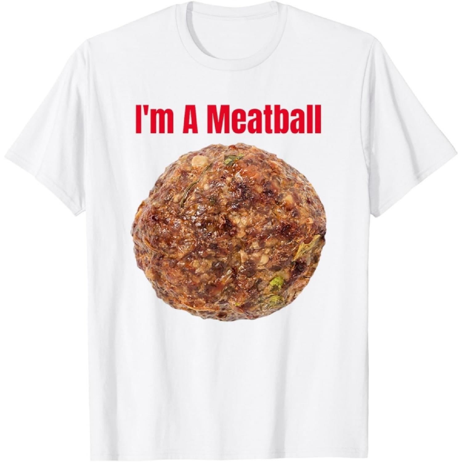 I m A Meatball Lazy Simple Funny Costume Halloween T-Shirt S
