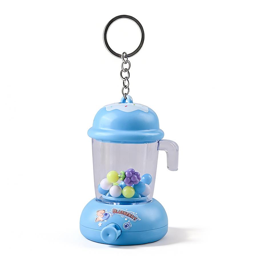 Cartoon Juicer Keychain: Mini Juice Maker Bag Charm & Children's Stress Relief Toy