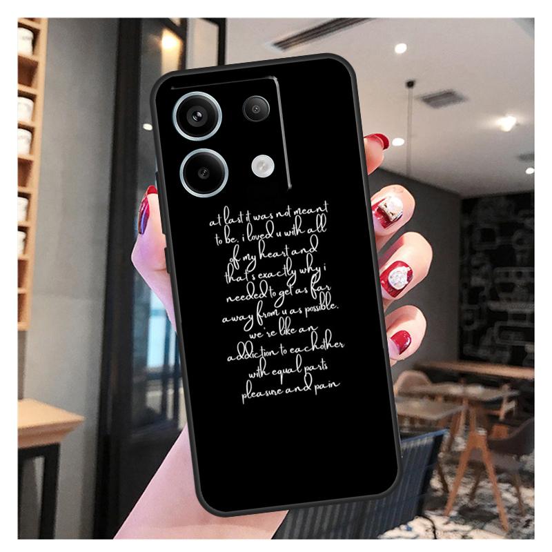 After We Collided Hardin Scott Tessa Case For Xiaomi Redmi Note 11 9 10 12 13 Pro Plus 12S 11S 10S 9S Redmi 12 10C 12C 13C Cover