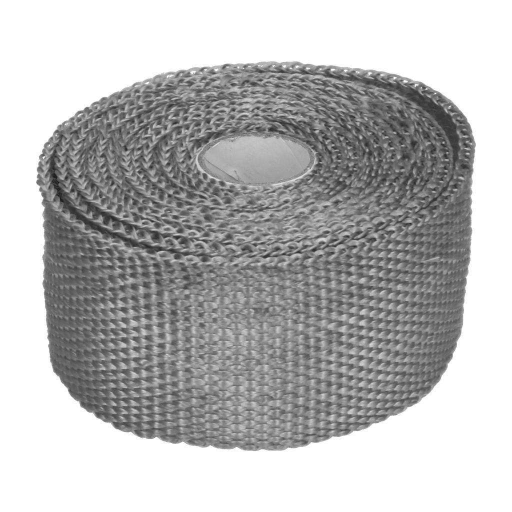 5m Exhaust Heat Wrap Insulation Tape Glass Fiber with Alloy Steel Tie for Car Motorcycle