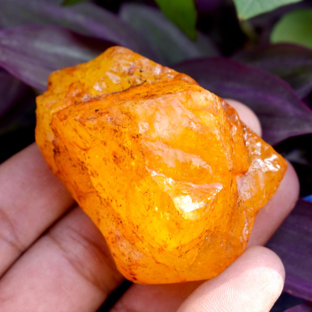 Natural Yellow Sapphire Loose Gemstone Rough 445 ct Uncut September Birthstone for Gem Collections