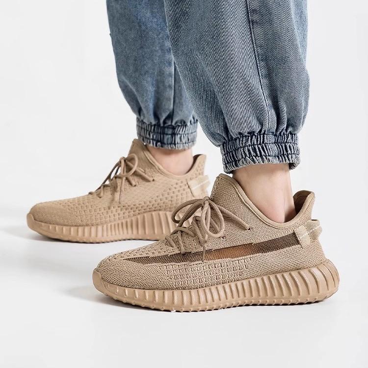 Casual Couple Men's and Women's Shoes 350 Spring and Summer Internet Celebrity Coconut Shoes Ins Tide Soft Sole Breathable Sports Running Flying Woven