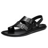 2022 Men's Casual Leather Sandals: Beach & Outdoor Dual-Use