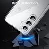 Coque pour Samsung Galaxy S25 avec 2 Verres Trempés - Coque Protection Renforcée Silicone Transparent