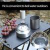 Stainless Steels Outdoor Hiking Kettles Pot Cookware Camping Kettles Stovetop Whistling Teapot Camp Teas Coffee Pot