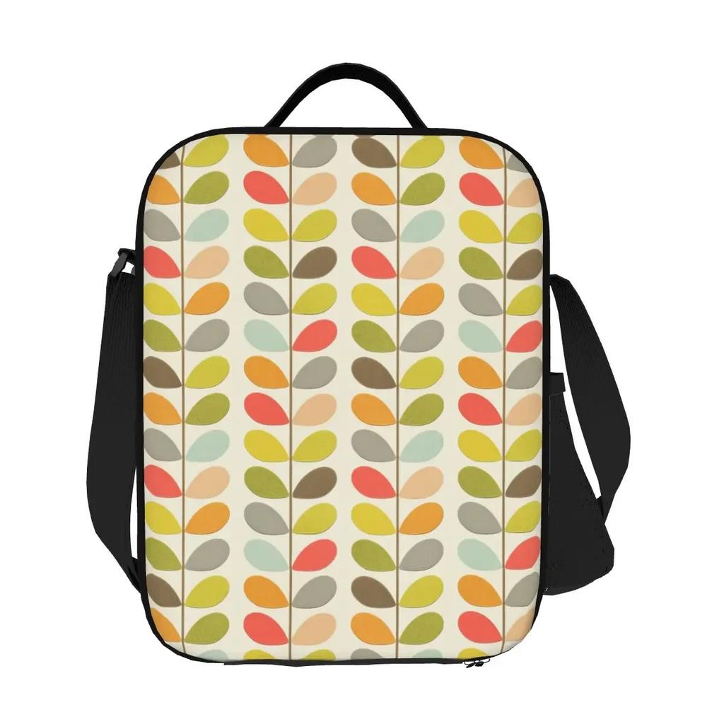 Bolsa de Almuerzo Personalizada Orla Kiely para Mujer, Calentador Cálido, Fiambrera Aislante para Estudiante, Escuela