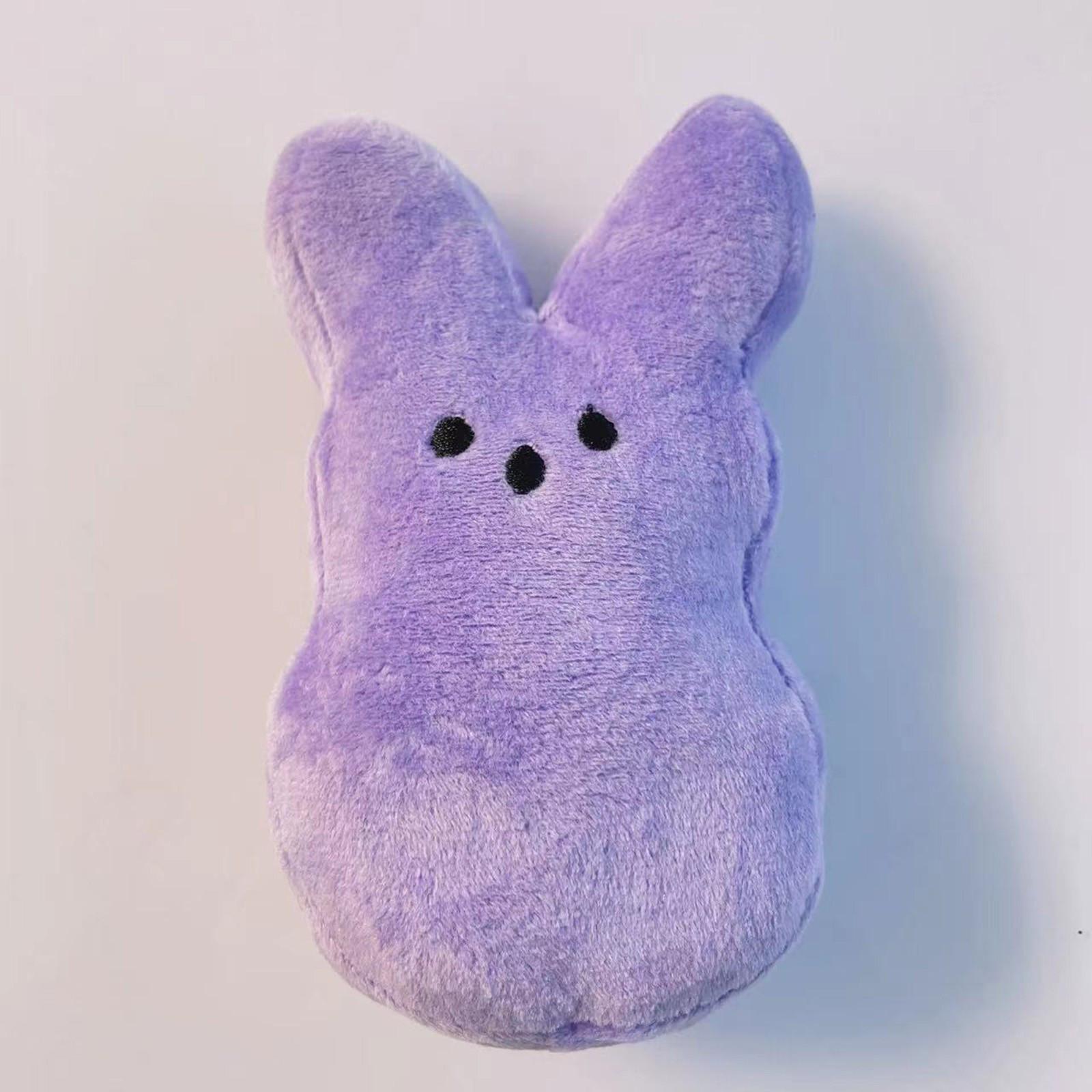 

Soft Plush Bunny Toy for Kids Cute and Cuddly Pink Rabbit Stuffed Animal Perfect Easter Gift for Children фиолетовый