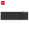 Deli 2168ES Wired Keyboard with Adjustable Stand for Desktop, Laptop, Office, Home