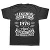 48th Birthday Vintage Legends Born In 1976 48 Years Old T Shirt Streetwear Short Sleeve Gifts Summer Style Tshirt Unisexs Clothing