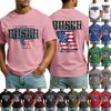 Men's Summer Casual Crew Neck Short Sleeve T-Shirt Graphic Print Lightweight Comfortable Fit Soft Fabric