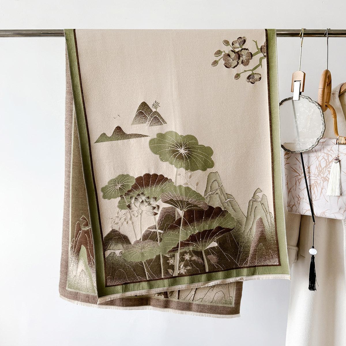 

Элегантная шаль, шарф из имитации кашемира, женский осенне-зимний, толстый, теплый, накидка на шею, ветрозащитный шарф, пашмина, бандана, головной платок 66X186cm