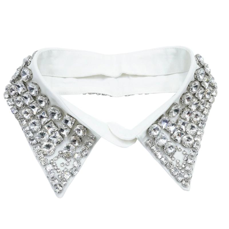 Fashion Beadwork Detachable Collar Removeable Faux Collar Easy Wear Neckwear for Women Various Occasion and Outfit