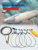 Stainless Steel Live Fish Clip Set with Locking Gripper, Buoyant Fishing Clip & Wire Rope for Big Fish