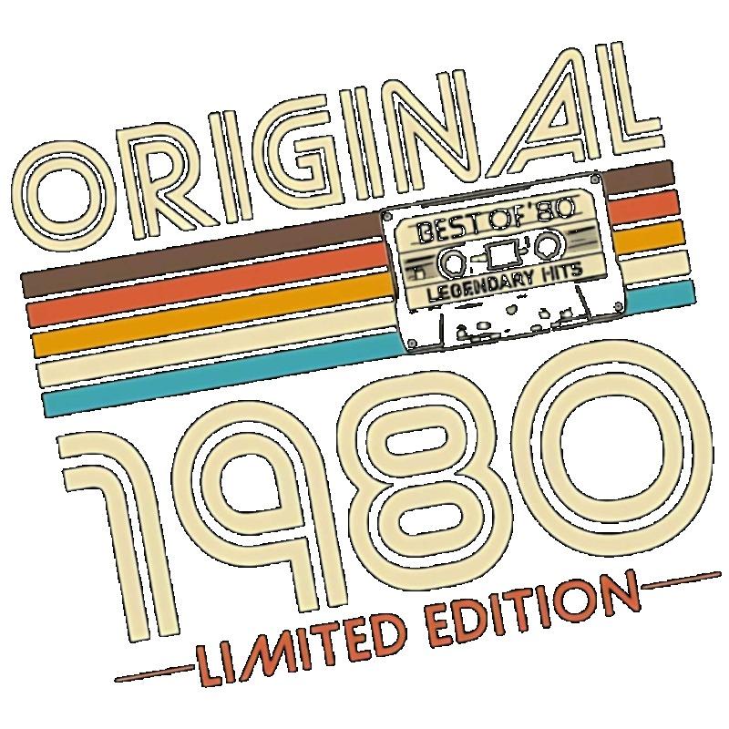 Oryginalna koszulka z limitowanej edycji z 1980 roku Czarna z wzorem retro kasety magnetofonowej do noszenia na co dzień i w stylu mody vintage