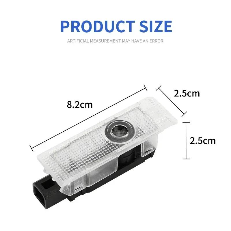 2pcs LED Car Door  Welcome Light Laser Projector Lamp For Alfa Romeo Giulietta Mito Giulia Stelvio Brera 147 156 Accessories
