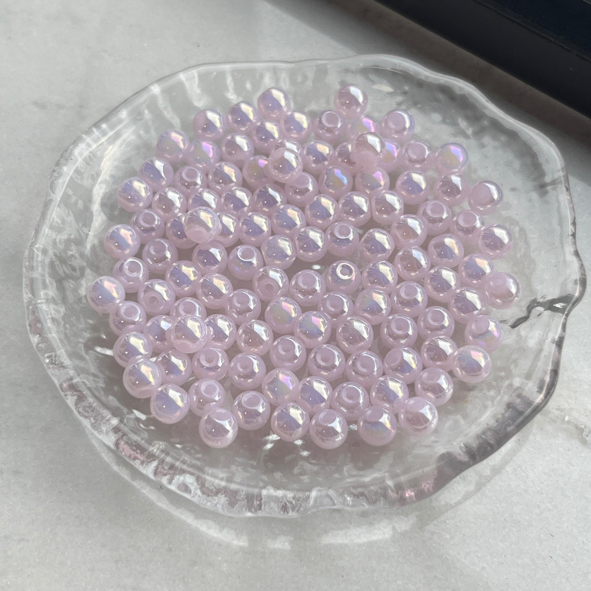 6mm UV Mermaid Glass Beads for DIY Jewelry Making 6mm (20g)