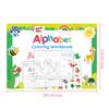 Children's Alphabet Exercise Book Coloring Book, 25 Drawing Stickers for 3-6 Years Old, DIY Coloring Book