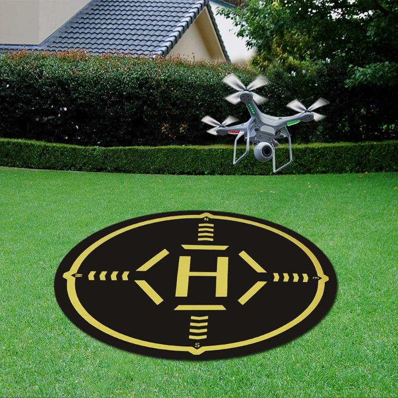 Wewnętrzne Zewnętrzne Maty Lądowania dla Dronów Kolorowe Znakowanie H Kompasem Podkładki Lotnicze dla Sprzętu do Fotografii Powietrznej