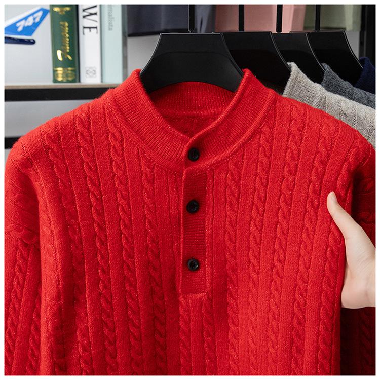 Men's 2026 Round Neck Loose Knitwear Casual Pullover Top