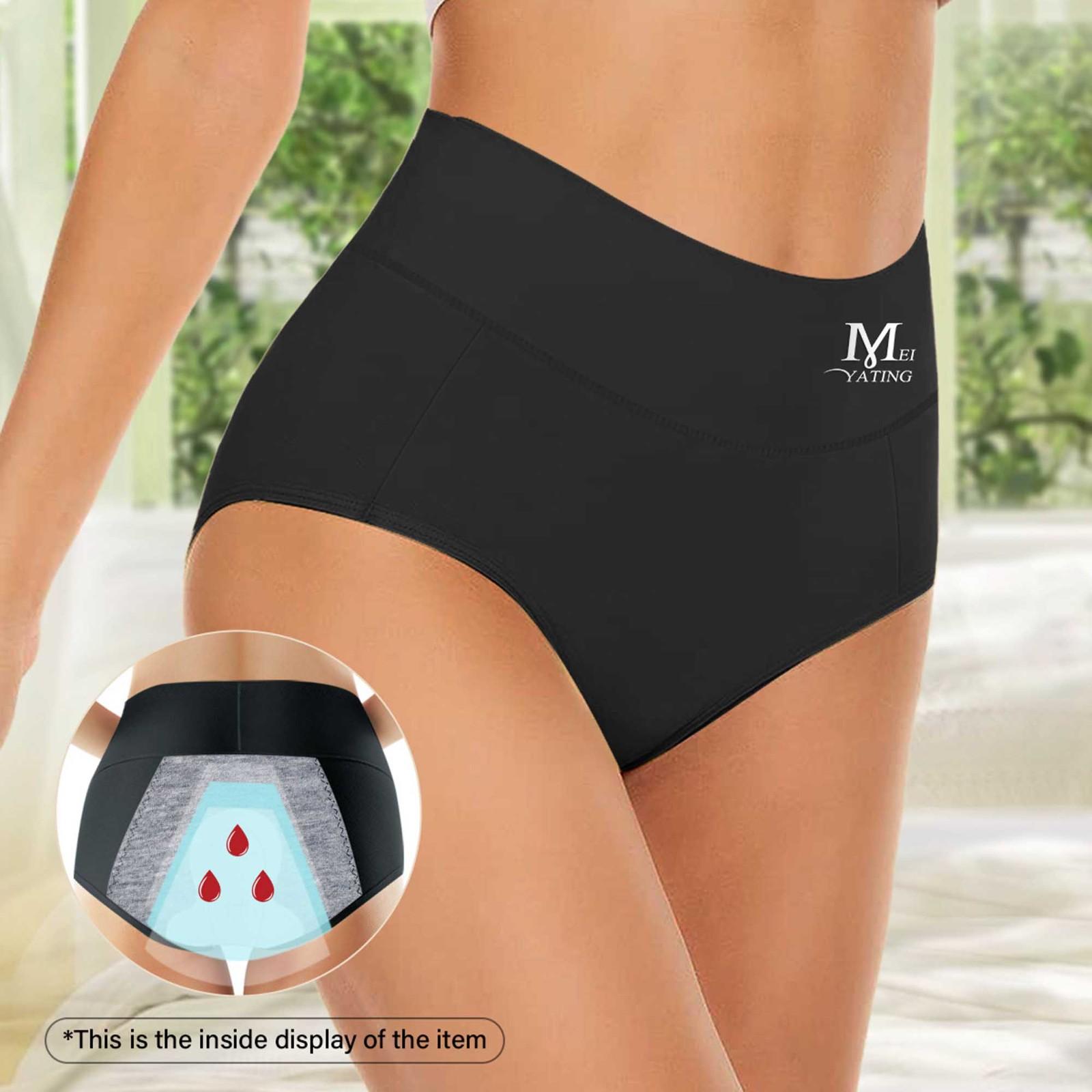 

Мужские физиологические однотонные трусы, удобные дышащие эластичные трусики, женское нижнее белье M чёрный