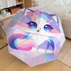 1pc Cat Galaxy Pattern Umbrella Design Automatic Opening and Closing Umbrella, High-quality Travel Umbrella,  C1128170