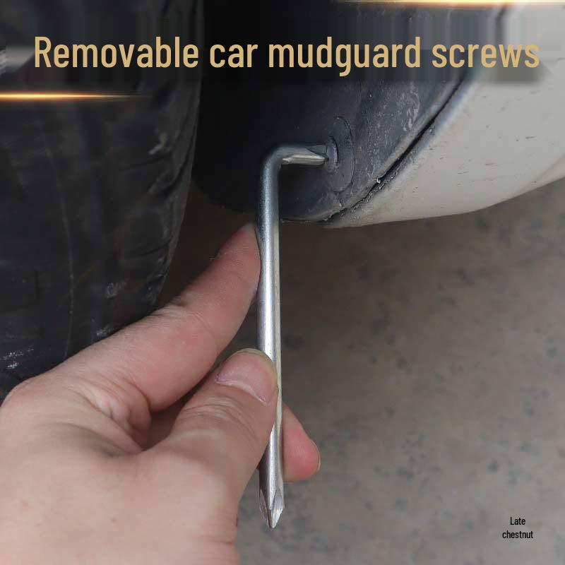 Multi-Purpose L-Shaped Screwdriver: Phillips, Flathead, Triangle, Three-Point for Home Appliance Repair