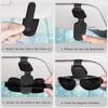 2 Pack Glasses Holder for Car Sun Visor, Genuine Leather Car Visor Accessories, Sunglasses Holder, Magnetic Sunglasses Holder, Ticket Clip