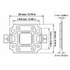 900-1000mA COB LED Module 395-400nm Ultraviolet Light Emitter Flexible LED Chip  Ultraviolet Curing