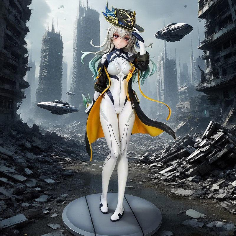 25cm Honkai Star Rail Firefly Kombinezon do Jazdy 1/7 PVC Figurka Akcji Figurka Anime Model Zabawki Kolekcja Lalka Prezent