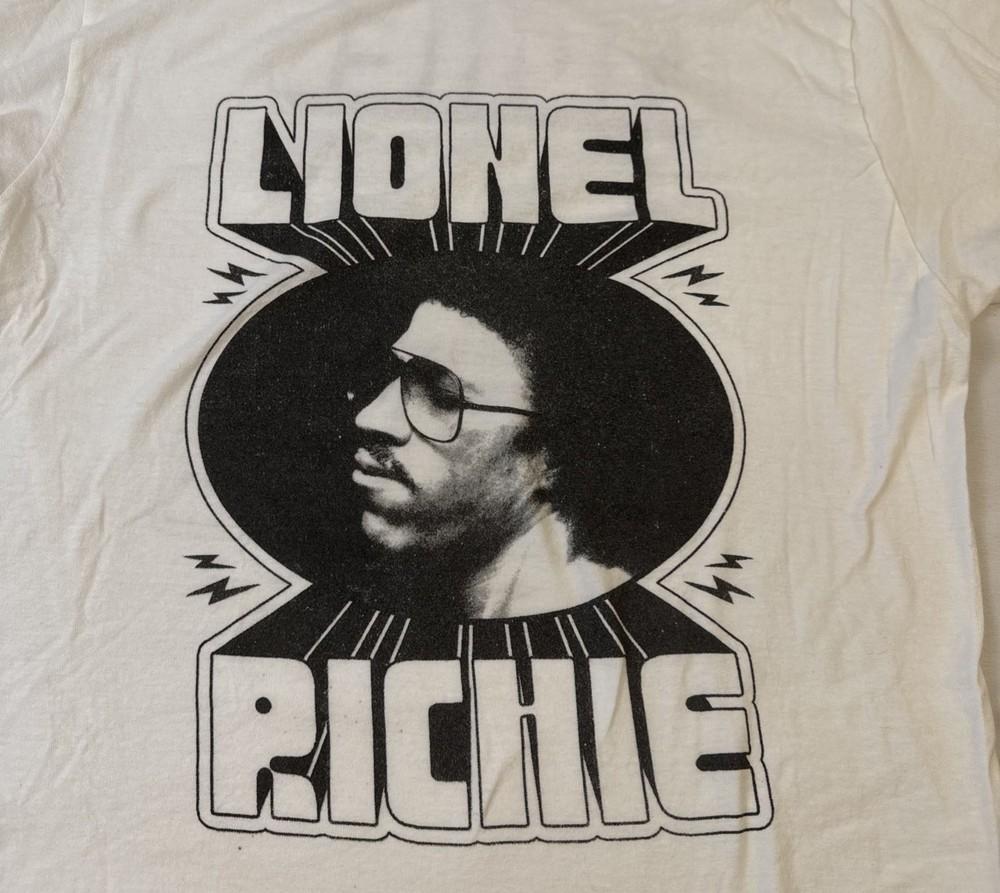 Maglietta Bianca Vintage Lionel Richie Unisex Concerto Dalla S alla 5XL SG630 Maglietta Unisex
