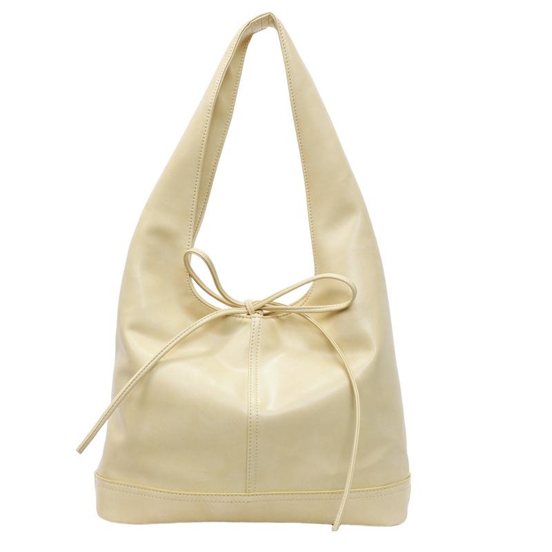 Koreanische, stylische Handtasche mit großem Fassungsvermögen und Schleifenverschluss – trendiges Design für Damen