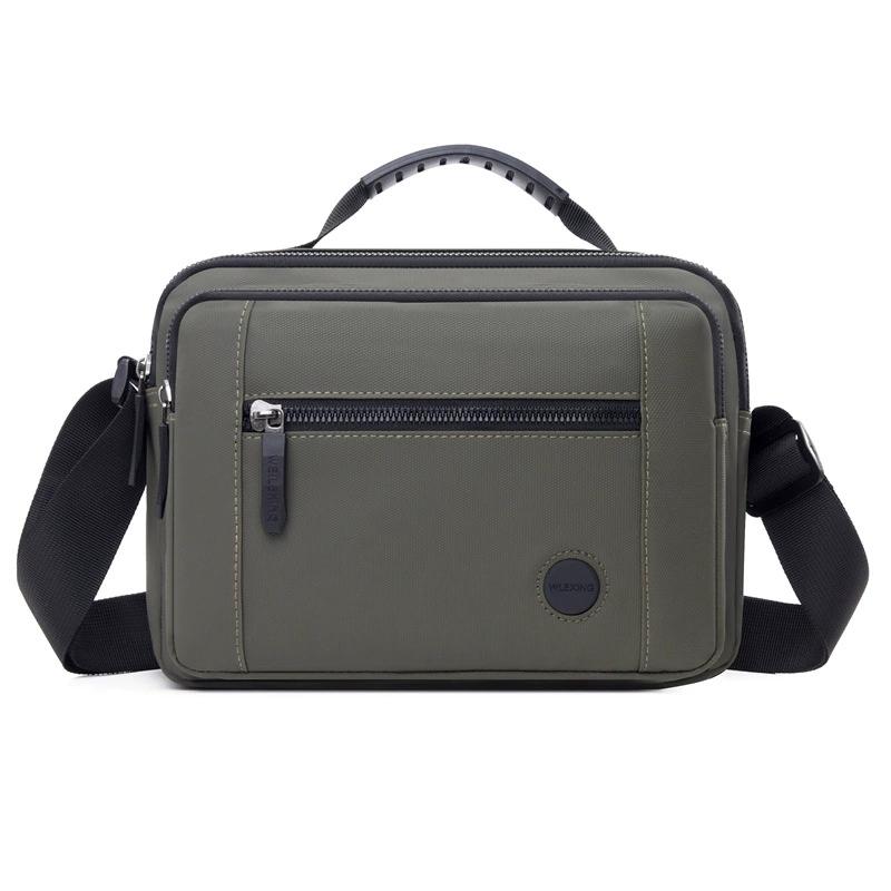 Men Nylon Crossbody Bag, Waterproof Large Capacity Multifunctional Trendy Messenger Shoulder Bag