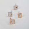 Geometric Stud Earrings for Women  Korean Style  Simple  Diamond-shaped  Rhombus-shaped  Personalized Flowers  Sweet Jewelry