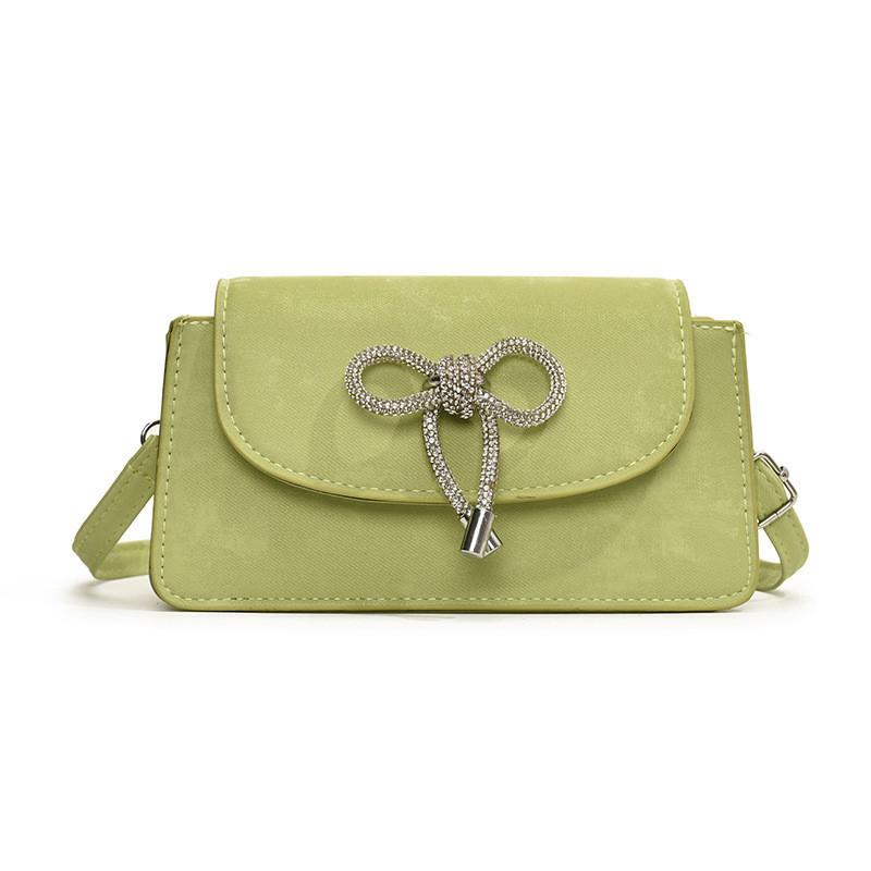 Fashionable Pu Leather Shoulder Crossbody Bag For Women With Elegant Bowknot Design