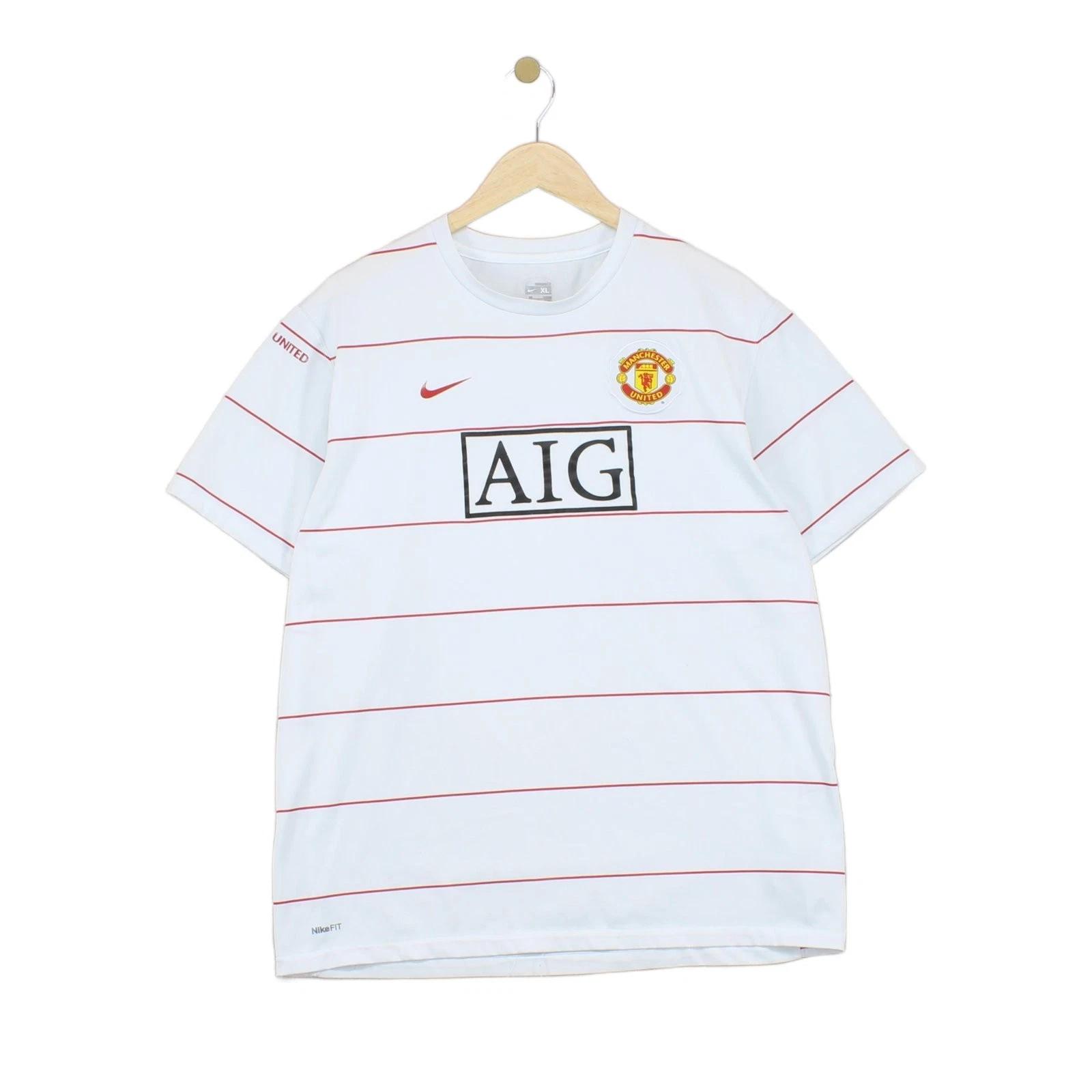 Manchester United 2008 Football Shirt Mens Size XL White Vintage Training Top 3XL