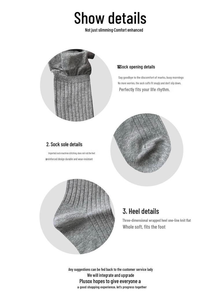 Lazy Style Over-the-Knee Women's Socks: Autumn/Winter White & Grey Scrunch, Thigh-High, Calf Boot Socks, Cotton, Japanese JK Style.