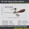 36-52" No-Light Design Multi-Space Use Electric Fan Low-Profile Flush Mount Ceiling Fan Remote Control Industrial Vintage Fan