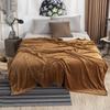 Solid Color Blanket Flannel Blanket Soft Bedsheet Air Conditioning Cover Blanket Double-sided Flannel All Season Coral Fleece Blanket