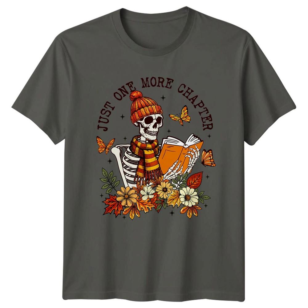 Just One More Chapter TShirt Cozy Reading Book Lover Halloween S